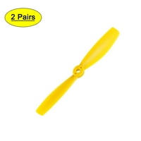 RC Propellers 55mm CW CCW 2-Vane Rotors for Walkera QR Ladybird Yellow 8 Pairs